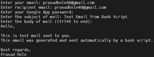 How to Send Email using Shell Script 10